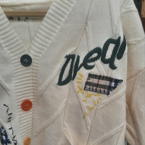 🌟3/50 Woman's Embroidery Loose Sweater Coat - Picture 5 of 8